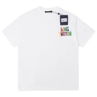 Футболка Louis Vuitton With Bright Print And Logo "White"