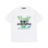 Футболка Louis Vuitton With Colorful Light Green Logo "White"