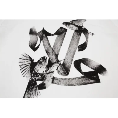 Футболка Louis Vuitton Print - Birds On Ribbon "White" фото № 2