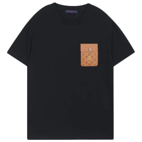 Футболка Louis Vuitton Front Pocket Decorated By Logo "Black"