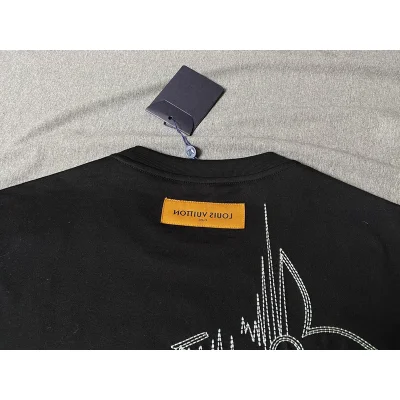 Футболка Louis Vuitton With Embroidery "Black" фото № 7