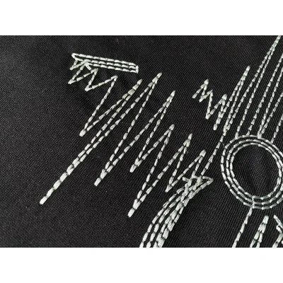 Футболка Louis Vuitton With Embroidery "Black" фото № 4