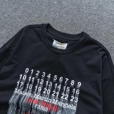 Футболка Maison Margiela Numbers "Black" фото № 5