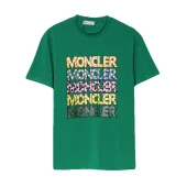 Футболка Moncler Logo Of Different Colors "Green"