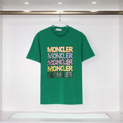 Футболка Moncler Logo Of Different Colors "Green" фото № 2