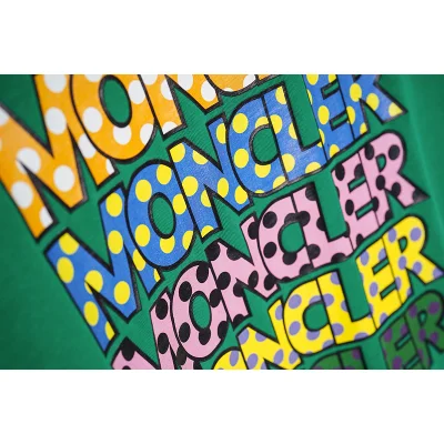 Футболка Moncler Logo Of Different Colors "Green" фото № 5