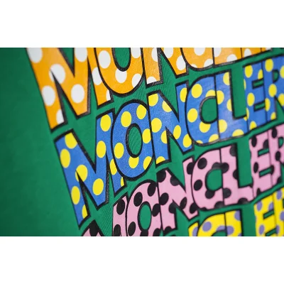 Футболка Moncler Logo Of Different Colors "Green" фото № 4