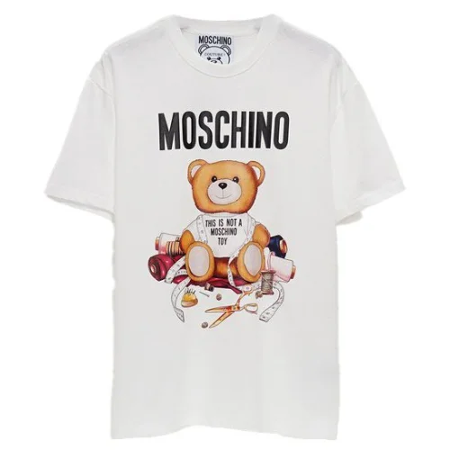 Футболки Moschino Sew Teddy Bear "White"
