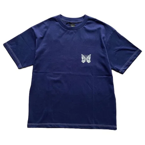 Футболка Needles Butterfly "Blue"