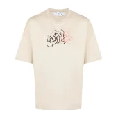 Футболка Off White Human trend "Beige"