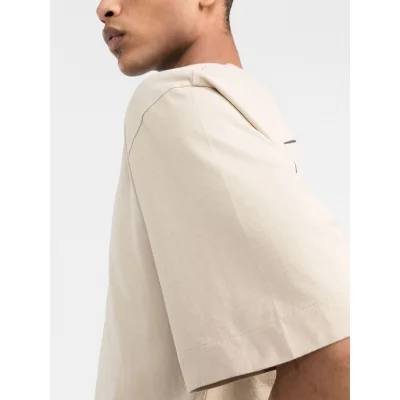 Футболка Off White Human trend "Beige" фото № 2