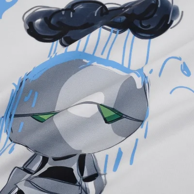 Футболка Off White Sad Robot "White" фото № 8