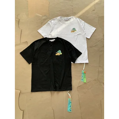 Футболка Off White With Drawings Of Paints "Black" фото № 6