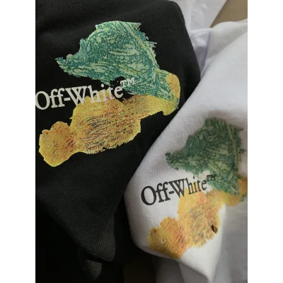 Футболка Off White With Drawings Of Paints "Black" фото № 4