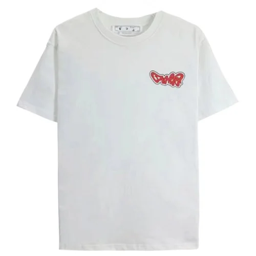 Футболка Off White Alien Design "White"
