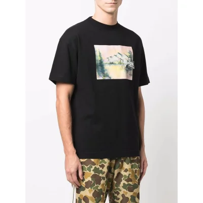 Футболка Palm Angels Beautiful Landscape "Black" фото № 8