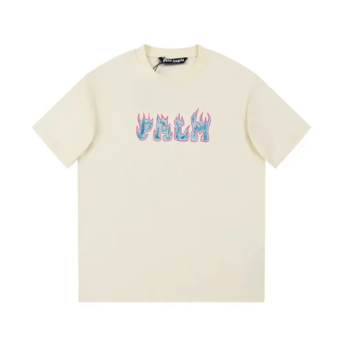 Футболка Palm Angels Burning Logo "Cream"
