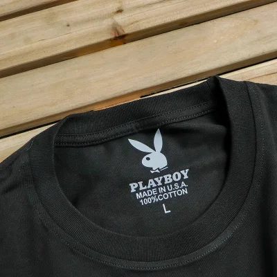 Футболка Playboy Big Back Logo With Inscription "Black" фото № 3