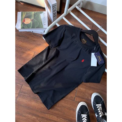 Футболка Polo With Logo Brand "Black" фото № 2