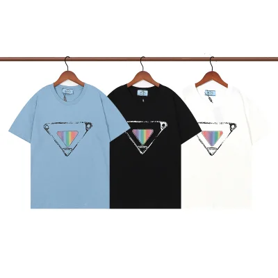 Футболка Prada Glowing Rainbow "Blue" фото № 5 Футболка Prada Glowing Rainbow "Blue" фото № 5