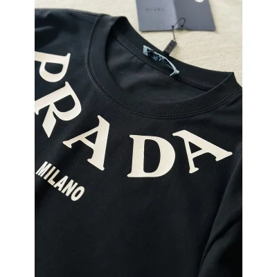 Футболка Prada With Big Logo Brand "Black" фото № 3