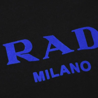 Футболка Prada Blue Brand Logo Text "Black" фото № 3 Футболка Prada Blue Brand Logo Text "Black" фото № 3