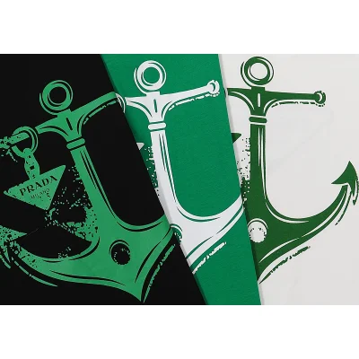 Футболка Prada Small Keychain Logo "Black" фото № 3