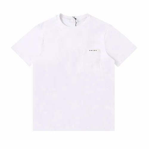 Футболка Prada Pocket With Brand "White"