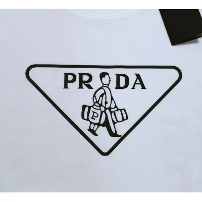Футболка Prada The Man In The Logo "White" фото № 6