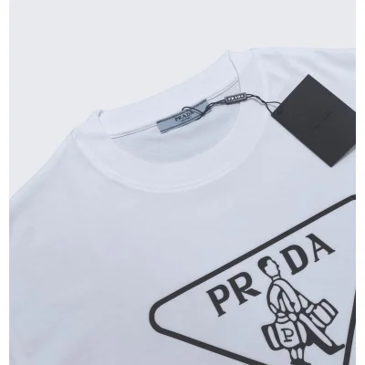 Футболка Prada The Man In The Logo "White" фото № 5
