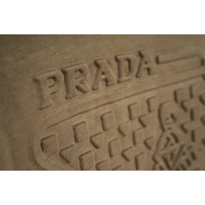 Футболка Prada Logo With An Arrow "Brown" фото № 6