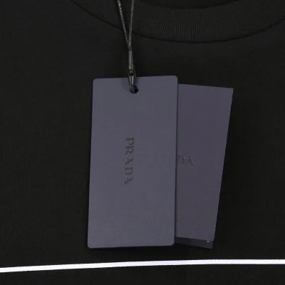Футболка Prada Brand Line "Black" фото № 3