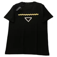 Футболка Prada Linked Logo "Black"