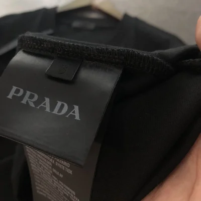 Футболка Prada Linked Logo "Black" фото № 5