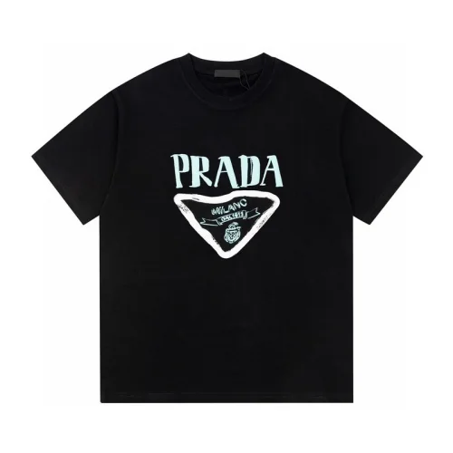 Футболка Prada Jagged Logo "Black"