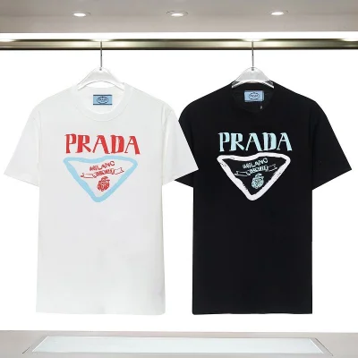 Футболка Prada Jagged Logo Print "White" фото № 2