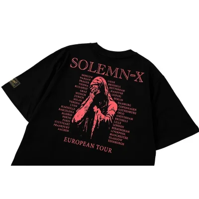 Футболка Raf Simons European Tour "Black" фото № 6