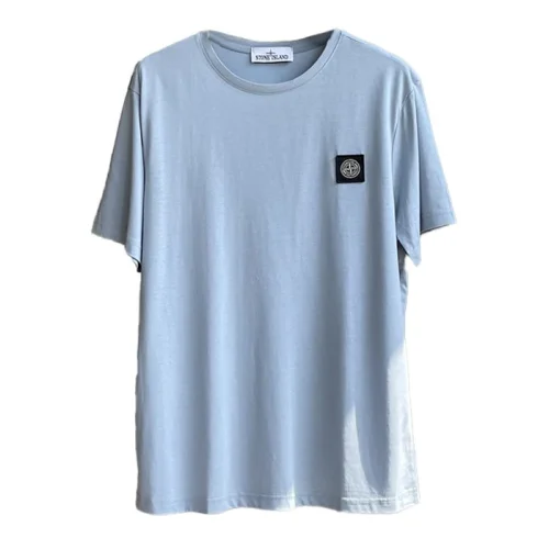 Футболка Stone Island With Black Patch "Blue"