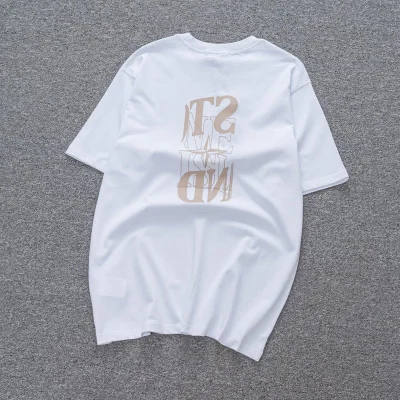 Футболка Stone Island With Fancy Logo Design "White" фото № 2