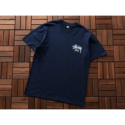 Футболка Stussy Inscription Paris "Blue" фото № 2