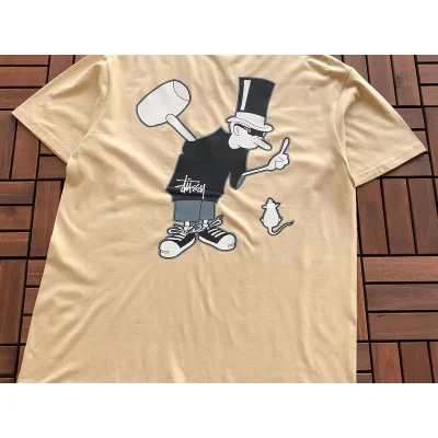 Футболка Stussy Man With Hammer "Beige" фото № 2