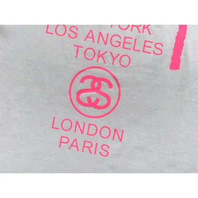 Футболка Stussy Colorful Cities List Under Logo "White" фото № 5