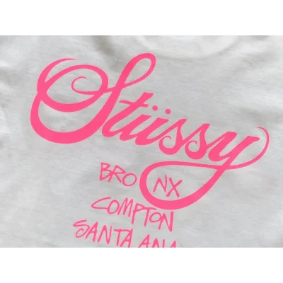 Футболка Stussy Colorful Cities List Under Logo "White" фото № 8