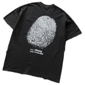 Футболка Stussy Big Fingerprint "Black"