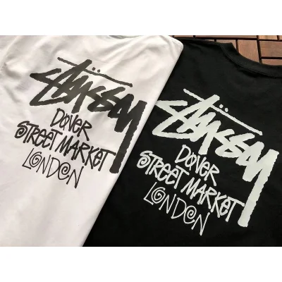 Футболка Stussy Plain Inscription Dover Street Market London "Black" фото № 5