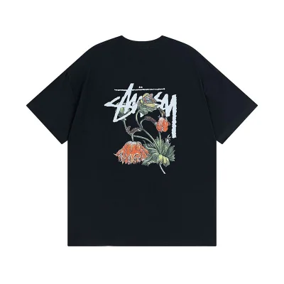 Футболка Stussy Withered Flowers "Black" фото № 2