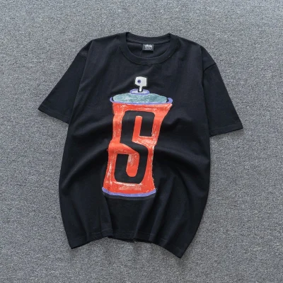Футболка Stussy Paint Can "Black" фото № 2