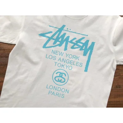 Футболка Stussy City Name List And Symbols "White" фото № 7