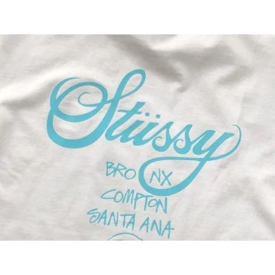 Футболка Stussy City Name List And Symbols "White" фото № 3