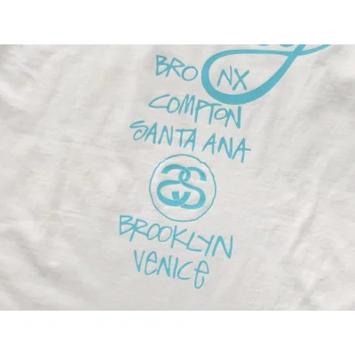 Футболка Stussy City Name List And Symbols "White" фото № 4